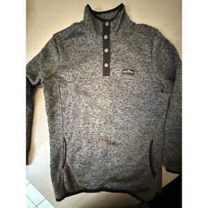 Simply Southern Womens Gray Pullover Fleece Sweatshirt Size XL 1/4 Snap